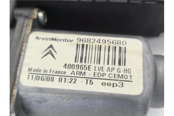 Recambio de motor elevalunas delantero izquierdo para citroen c4 picasso 1.6 hdi referencia OEM IAM 9682495680 400965E 