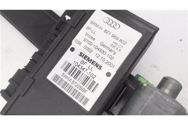Recambio de mecanismo elevalunas delantero derecho para audi a2 (8z) 1.4 referencia OEM IAM 5WK48722BBF 9700104330102 