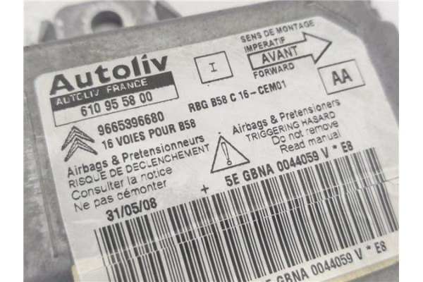 Recambio de centralita airbag para citroen c4 picasso 1.6 hdi referencia OEM IAM 9665396680 610955800 