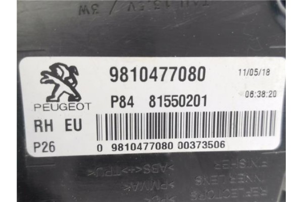 Recambio de piloto trasero derecho para peugeot 3008 1.2 allure referencia OEM IAM 9810477080 81550201 