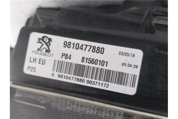 Recambio de piloto porton trasero izquierdo para peugeot 3008 1.2 allure referencia OEM IAM 9810477880 81560101 