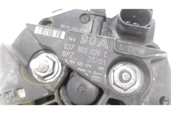 Recambio de alternador para audi a2 (8z) 1.4 referencia OEM IAM 037903026C 124325074 