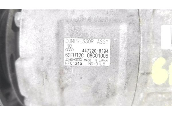 Recambio de compresor aire acond. para audi a2 (8z) 1.4 referencia OEM IAM 4472208194 6SEU12C 
