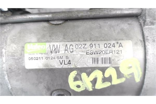 Recambio de motor arranque para volkswagen golf vi (5k1) 1.6 advance referencia OEM IAM 02Z911024A 0502110124SMS 
