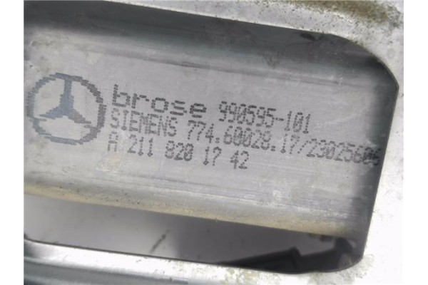 Recambio de mecanismo elevalunas delantero derecho para mercedes-benz clase c (bm 203) sportcoupe 1.8 c 200 compressor (203.742)