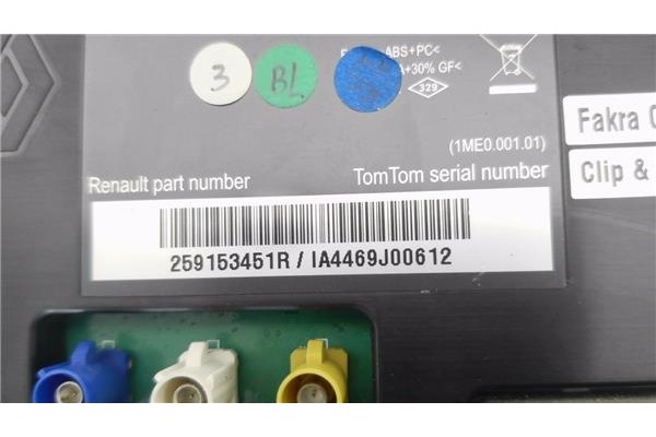 Recambio de pantalla para renault megane iii berlina 5p 1.5 expression referencia OEM IAM 259153451R 682470010R 