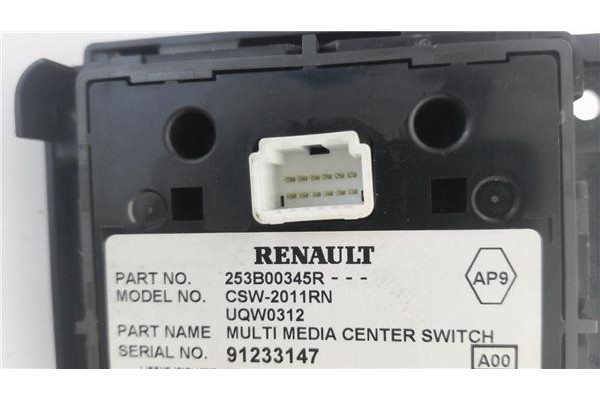 Recambio de mando multifuncion para renault megane iii berlina 5p 1.5 expression referencia OEM IAM 253B00345R CSW2011RN 