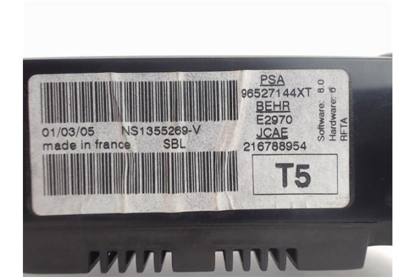 Recambio de mandos climatizador para peugeot 307 (s1) referencia OEM IAM 96527144XT E2970/216788954 