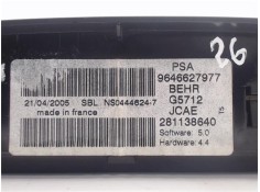 Recambio de mandos climatizador para peugeot 307 (s1) referencia OEM IAM 9646627977 G5712/281138640 