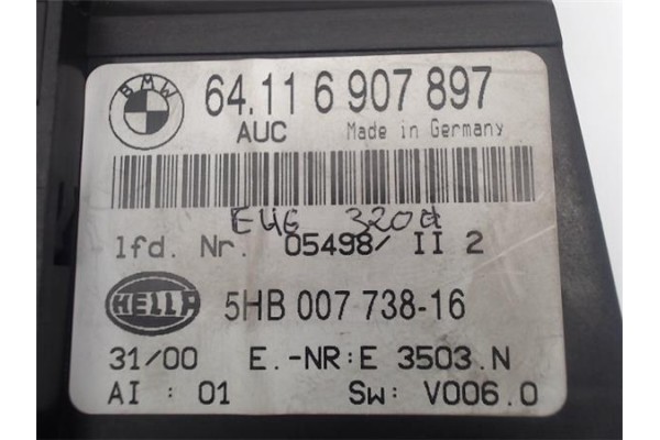 Recambio de mandos climatizador para bmw serie 3 berlina (e46) 2.0 320d referencia OEM IAM 64116907897  