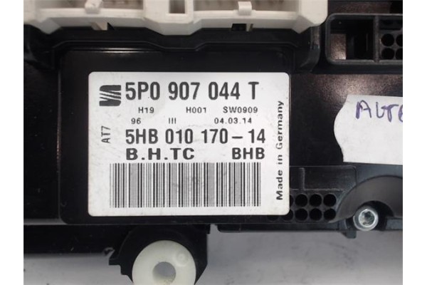 Recambio de mandos climatizador para seat altea (5p1) referencia OEM IAM (5P0907044T) (5HB010170-14) 