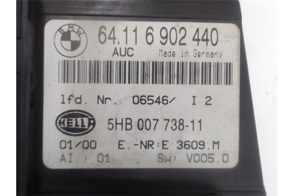 Recambio de mandos climatizador para bmw serie 3 coupe (e46) referencia OEM IAM (64116902440) (5HB007738-11)  