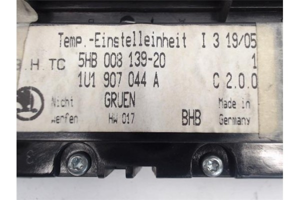 Recambio de mandos climatizador para skoda octavia berlina (1u2) referencia OEM IAM (1U1907044A) (5HB008139-20) 