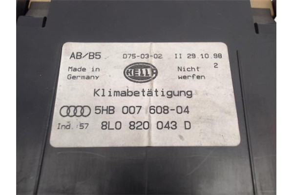 Recambio de mandos climatizador para audi a3 (8l) referencia OEM IAM 8L0820043D 5HB007608-04 