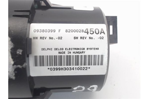 Recambio de mandos climatizador para renault espace iv (jk0) referencia OEM IAM 8200028450A 09380399F 