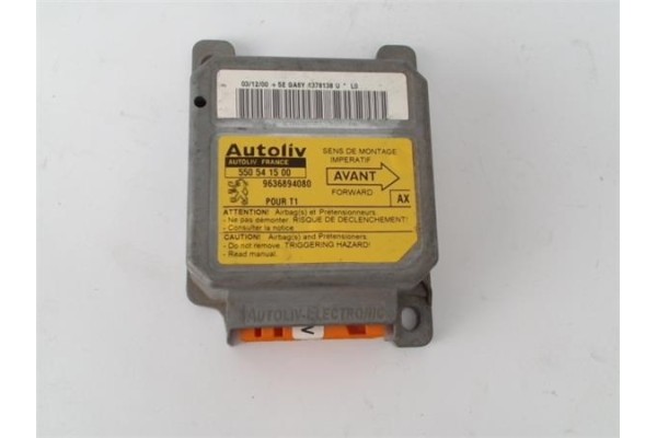 Recambio de centralita airbag para peugeot 206 1.4 i referencia OEM IAM 9636894080 550541500 