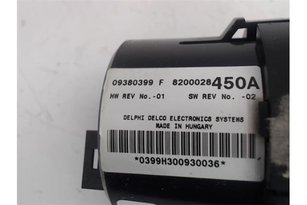 Recambio de mandos climatizador para renault espace iv (jk0) referencia OEM IAM (8200028450A) (8200367335) 09380399F 