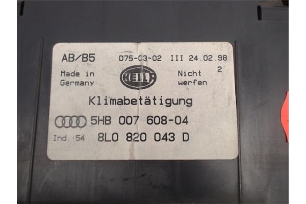Recambio de mandos climatizador para audi a4 berlina (b5) referencia OEM IAM 8L0820043D 5HB007608-04 