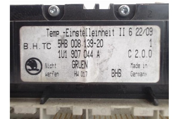 Recambio de mandos climatizador para skoda octavia berlina (1u2) referencia OEM IAM (1U1907044A) (5HB008139-20) 