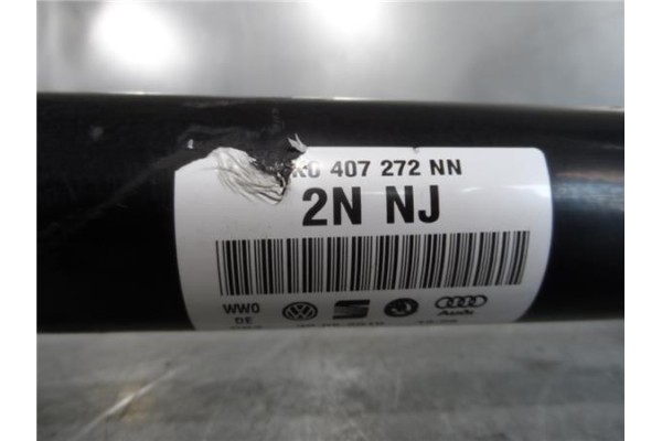 Recambio de palier delantero derecho para seat altea (5p1) 1.4 tsi referencia OEM IAM 1K0407272NN  1K0407764NX , AUDI