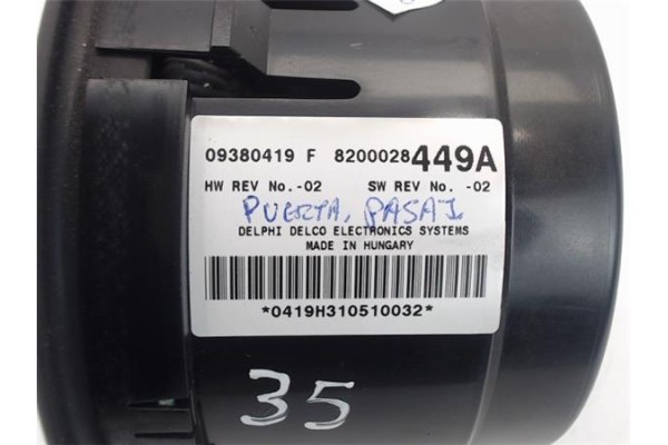 Recambio de mandos climatizador para renault espace iv (jk0) referencia OEM IAM 8200028449A 8200367334/09380419F 