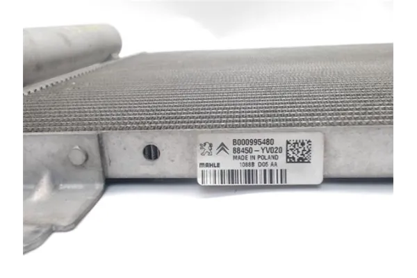 Recambio de radiador aire acondicionado para citroen c1 1.2 feel referencia OEM IAM B000995480 1680000780 