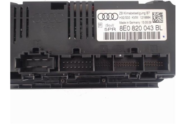 Recambio de mandos climatizador para seat exeo berlina (3r2) referencia OEM IAM (8E0820043BL) (1218884) 