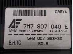 Recambio de mandos climatizador para seat alhambra (7v9) referencia OEM IAM (7M7907040E) (5HB007963-30) 