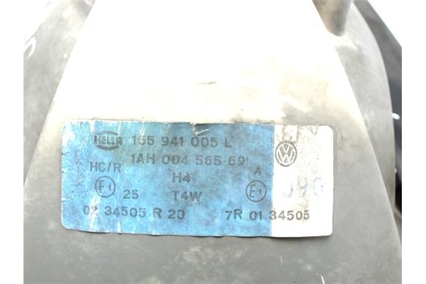 Recambio de faro delantero izquierdo para volkswagen jetta ii (165/167) referencia OEM IAM 165941005L 1AH00456569 