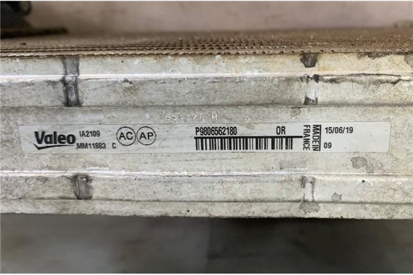 Recambio de intercooler para citroen jumpy furgón 2.0 club m referencia OEM IAM 9806562180  