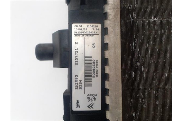 Recambio de radiador para citroen c1 1.2 feel referencia OEM IAM 1611071280  