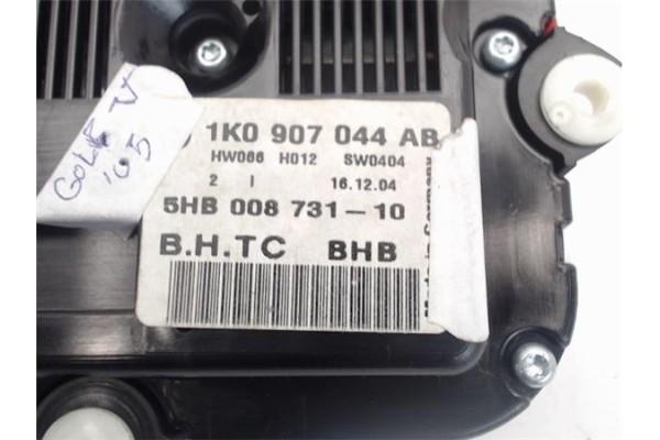 Recambio de mandos climatizador para volkswagen golf v (1k1) referencia OEM IAM 1K0907044AB/SW0404 5HB00873110/HW066 