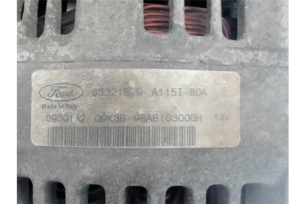 Recambio de alternador para ford focus (daw, dbw) 1.6 16v referencia OEM IAM 63321679A115I80A 98AB10300GH 