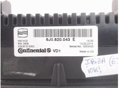 Recambio de mandos climatizador para seat ibiza berlina (6j5) referencia OEM IAM (6J0820043E) (A2C81313300) 