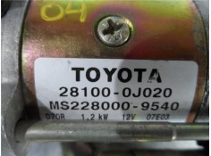 Recambio de motor arranque para toyota yaris (ncp1/nlp1/scp1) 1.3 referencia OEM IAM 281000J020 MS2280009540 281000J030 , TOYOTA