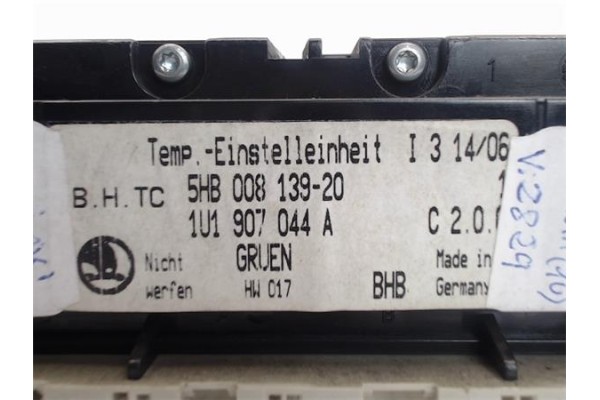 Recambio de mandos climatizador para skoda octavia berlina (1u2) referencia OEM IAM 1U1907044A 5HB008139-20 