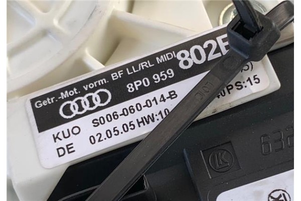 Recambio de mecanismo elevalunas delantero derecho para audi a3 sportback (8pa) 2.0 tdi ambiente referencia OEM IAM 8P0959802G 5