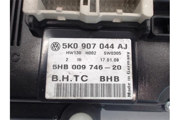 Recambio de mandos climatizador para volkswagen golf vi (5k1) referencia OEM IAM 5K0907044AJ/HW130 5HB009746-20/SW0305 
