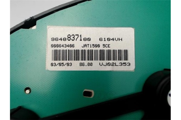 Recambio de cuadro completo para peugeot 206 1.6 16v referencia OEM IAM 9648837180 000643406 