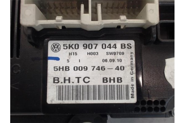 Recambio de mandos climatizador para volkswagen golf vi (5k1) referencia OEM IAM 5K0907044BS/SW0709 5HB009746-40 