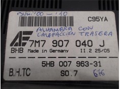 Recambio de mandos climatizador para seat alhambra (7v9) referencia OEM IAM (7M7907040J) (5HB007963-31) 