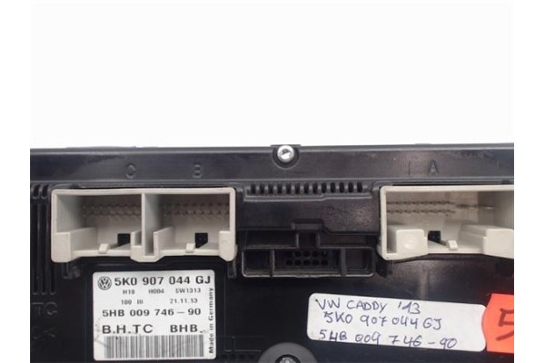Recambio de mandos climatizador para volkswagen caddy (2c) referencia OEM IAM 5K0907044GJ/SW1313 5HB009746-90 