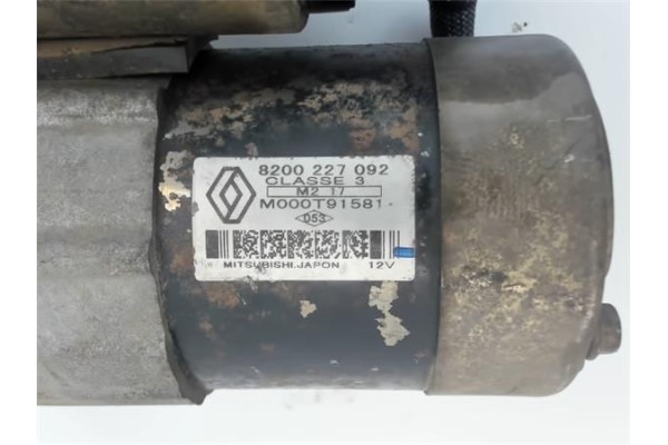 Recambio de motor arranque para renault kangoo i (f/kc0) 1.5 dci (kc08, kc09) referencia OEM IAM 8200227092 M000T91581 771113552