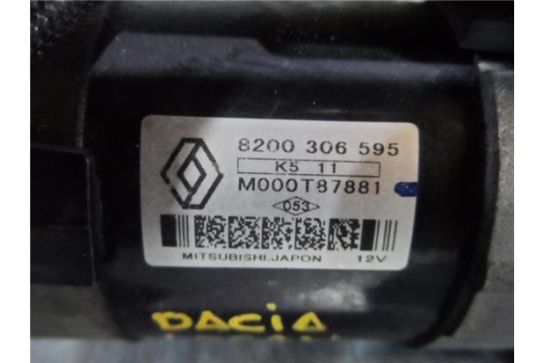 Recambio de motor arranque para dacia logan 1 1.5 ambiance referencia OEM IAM 8200306595 M000T87881 233003329R , DACIA | 2330033