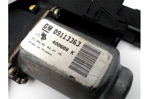 Recambio de mecanismo elevalunas delantero izquierdo para opel corsa c 1.2 sport referencia OEM IAM 09113363 400608K 13173073 , 