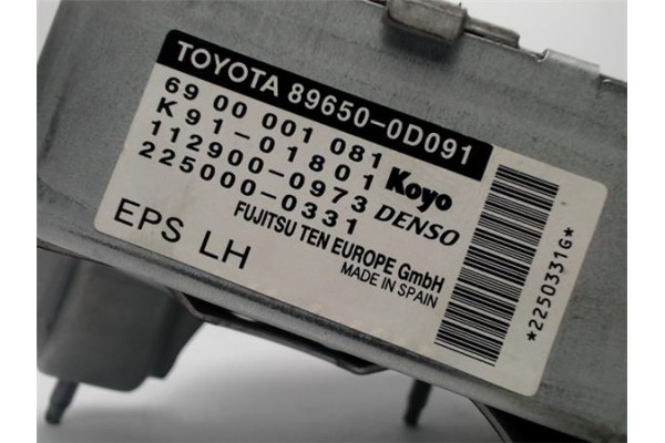 Recambio de centralita direccion asistida para toyota yaris (ksp9/scp9/nlp9) 1.3 vvt-i referencia OEM IAM 896500D091 6900001081 