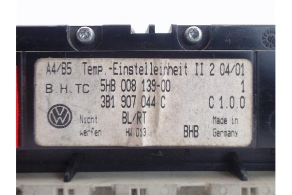 Recambio de mandos climatizador para volkswagen golf iv berlina (1j1) referencia OEM IAM 3B1907044C 5HB008139-00 