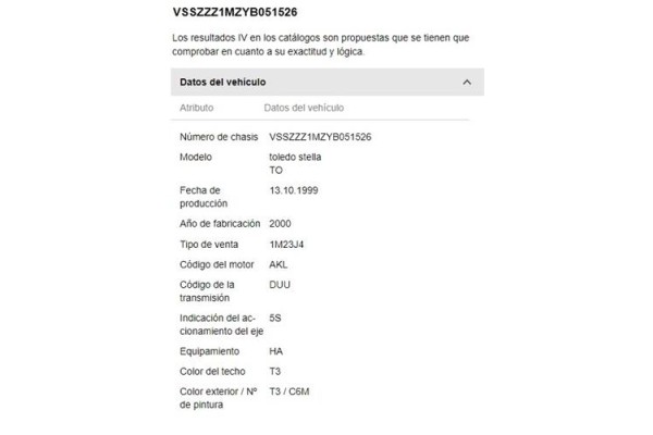 Recambio de motor completo para seat toledo (1m2) 1.6 referencia OEM IAM AKL  