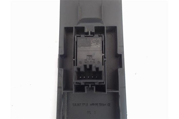 Recambio de mando elevalunas trasero derecho para skoda rapid (nh) referencia OEM IAM 5JA867171B  