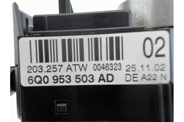 Recambio de mando intermitencia para seat ibiza (6l1)(04.2002 ) 1.9 sdi referencia OEM IAM 6Q0953503 203257ATW 